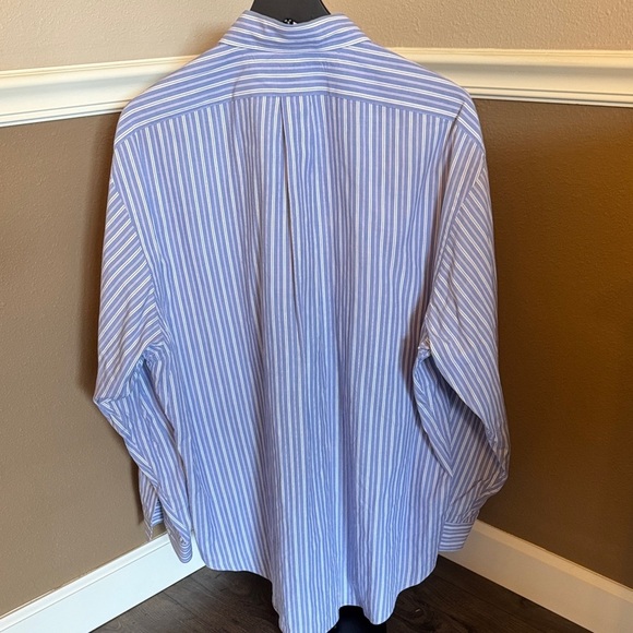 Polo by Ralph Lauren Classic Blue and White Dress Shirt - Picture 4 of 4